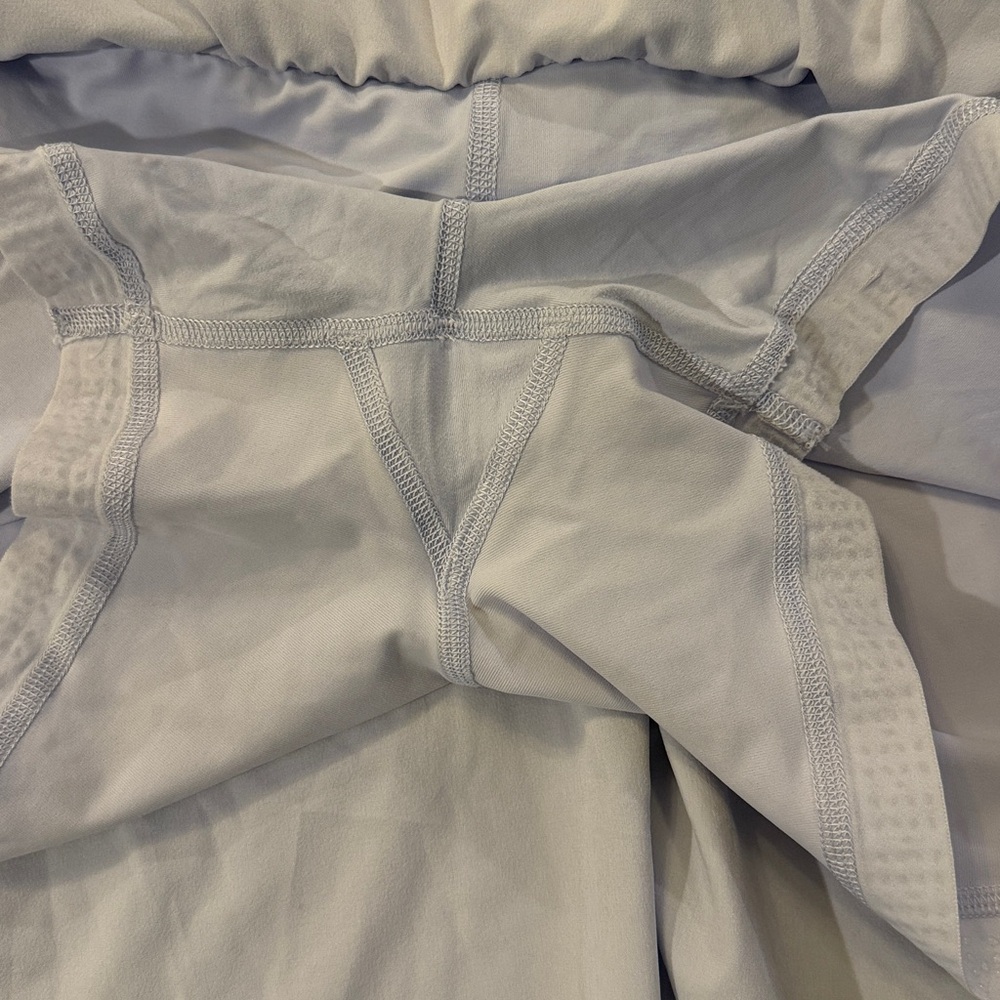 Lululemon Court Rival High Rise Skirt Sz 10 Long Pastel Blue Tennis Skort Golf - Picture 4 of 8